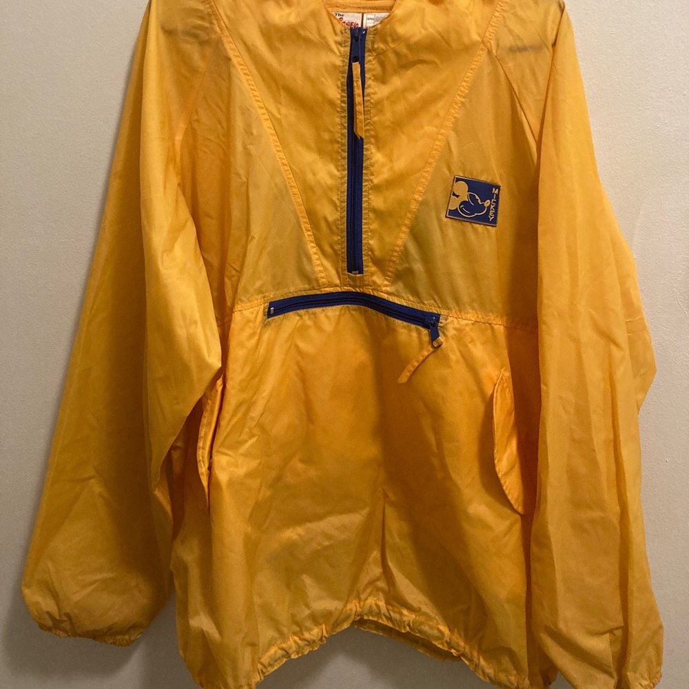 Vintage Mickey Mouse Yellow Windbreaker L/XL
